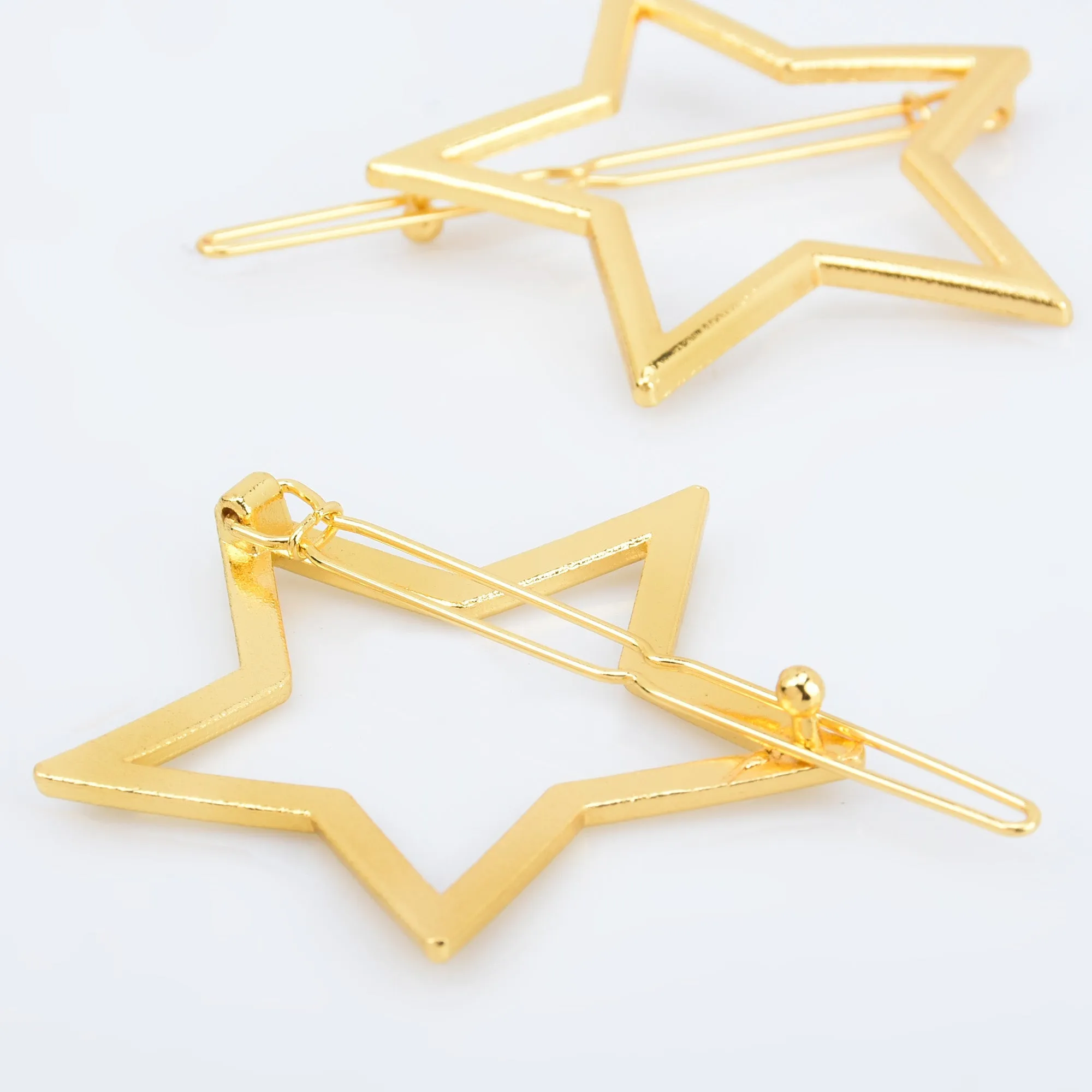 1 3/4 Alloy Circle hair clip Stylish Hair Clip Minimalist Hair Clips Hair star Hair Accessory 5pcs 102910