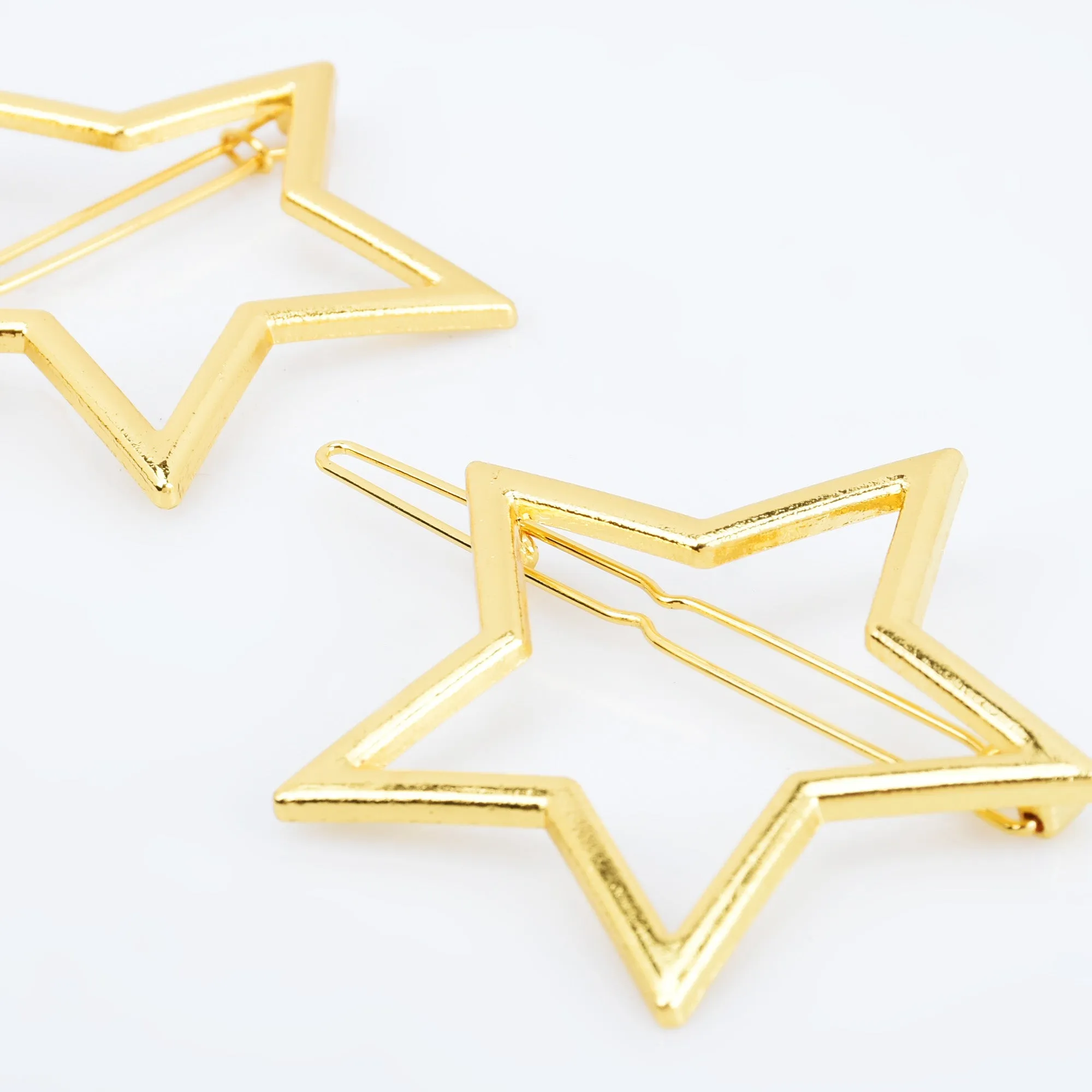 1 3/4 Alloy Circle hair clip Stylish Hair Clip Minimalist Hair Clips Hair star Hair Accessory 5pcs 102910