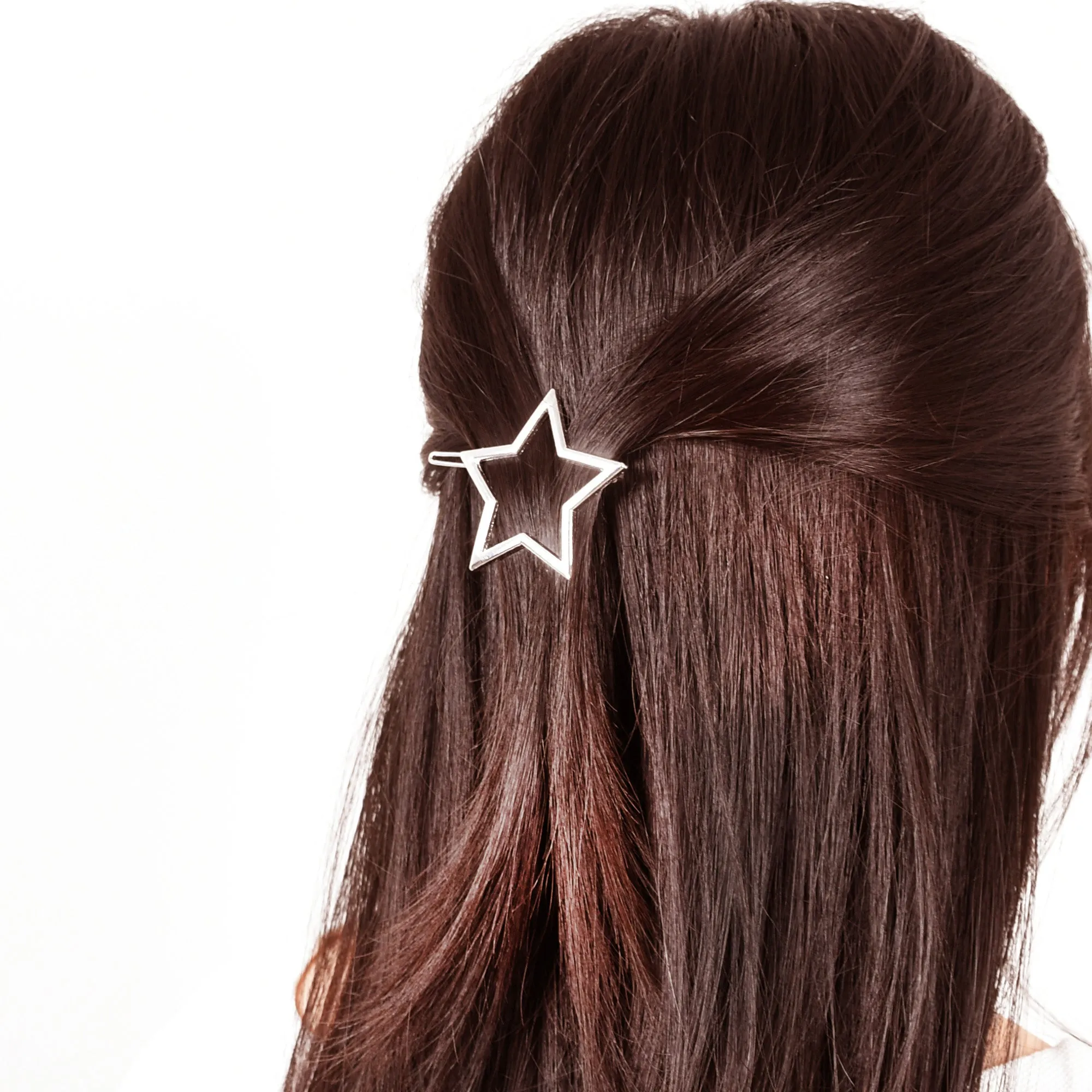 1 3/4 Alloy Circle hair clip Stylish Hair Clip Minimalist Hair Clips Hair star Hair Accessory 5pcs 102910