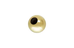 8.0mm Bead Gold-Filled 1.5mm Hole, (10 Pack) Wholesale Jewelry Making Beads