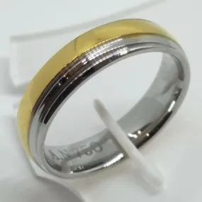 8K Italy Gold Wedding Rings Two Tone