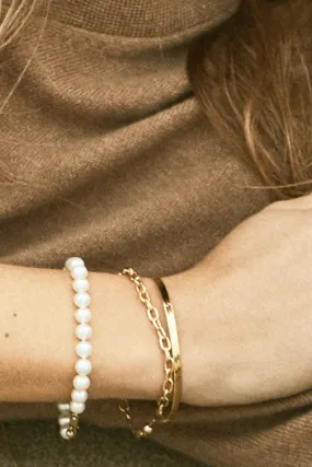 Akoya Pearl Bracelet in Yellow Gold