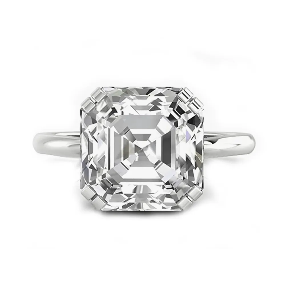 Ascher Cut Diamond Engagement Rings, Lab Grown