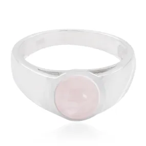 Attractive Gem Rose Quartz Sterling Silver Ring Jewelry Appraisal Cost