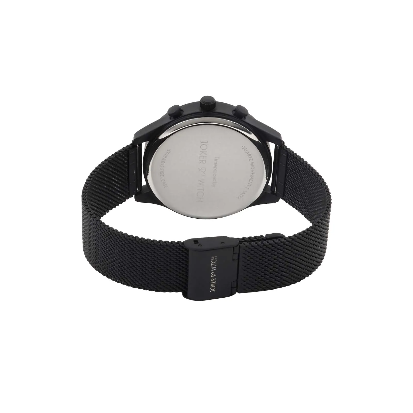 Beetle All Black Mesh Strap Watch