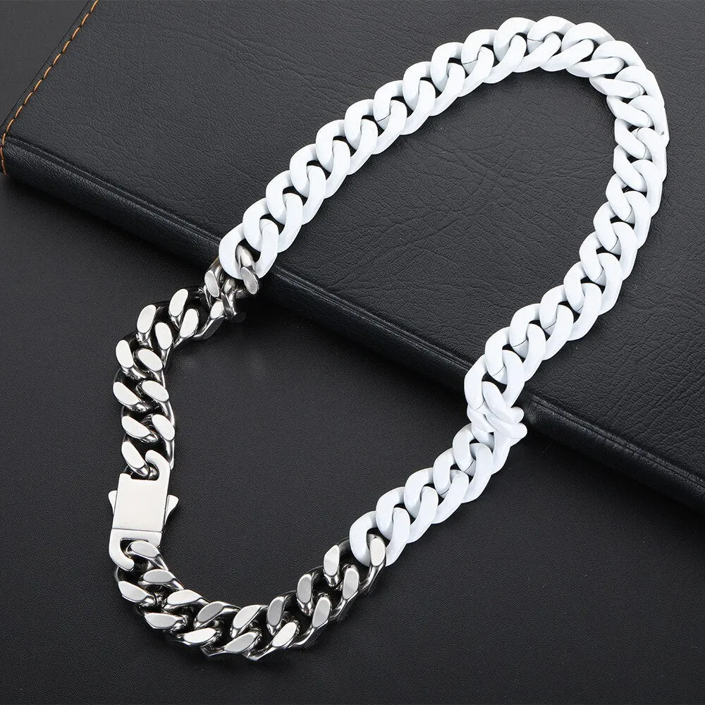 BiColor Cuban Chain Necklace