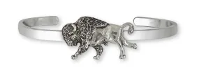 Bison Bracelet Sterling Silver Handmade Buffalo And Bison Jewelry  UBS1-CB