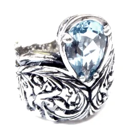 Bluenoemi - SHR502 - 925 silver ring for woman set with blue topaz