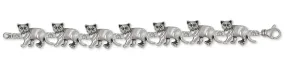 British Shorthair Bracelet Jewelry Sterling Silver Handmade Cat Bracelet BRS1-B