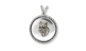 Brussels Griffon Pendant Handmade Sterling Silver Dog Jewelry GF7-DP