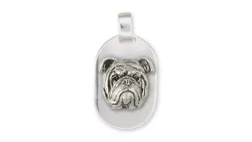 Bulldog Pendant Jewelry Sterling Silver Handmade Dog Pendant BD18-DT