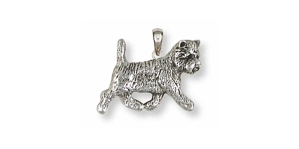 Cairn Terrier Pendant Jewelry Sterling Silver Handmade Dog Pendant CNWCN1-P