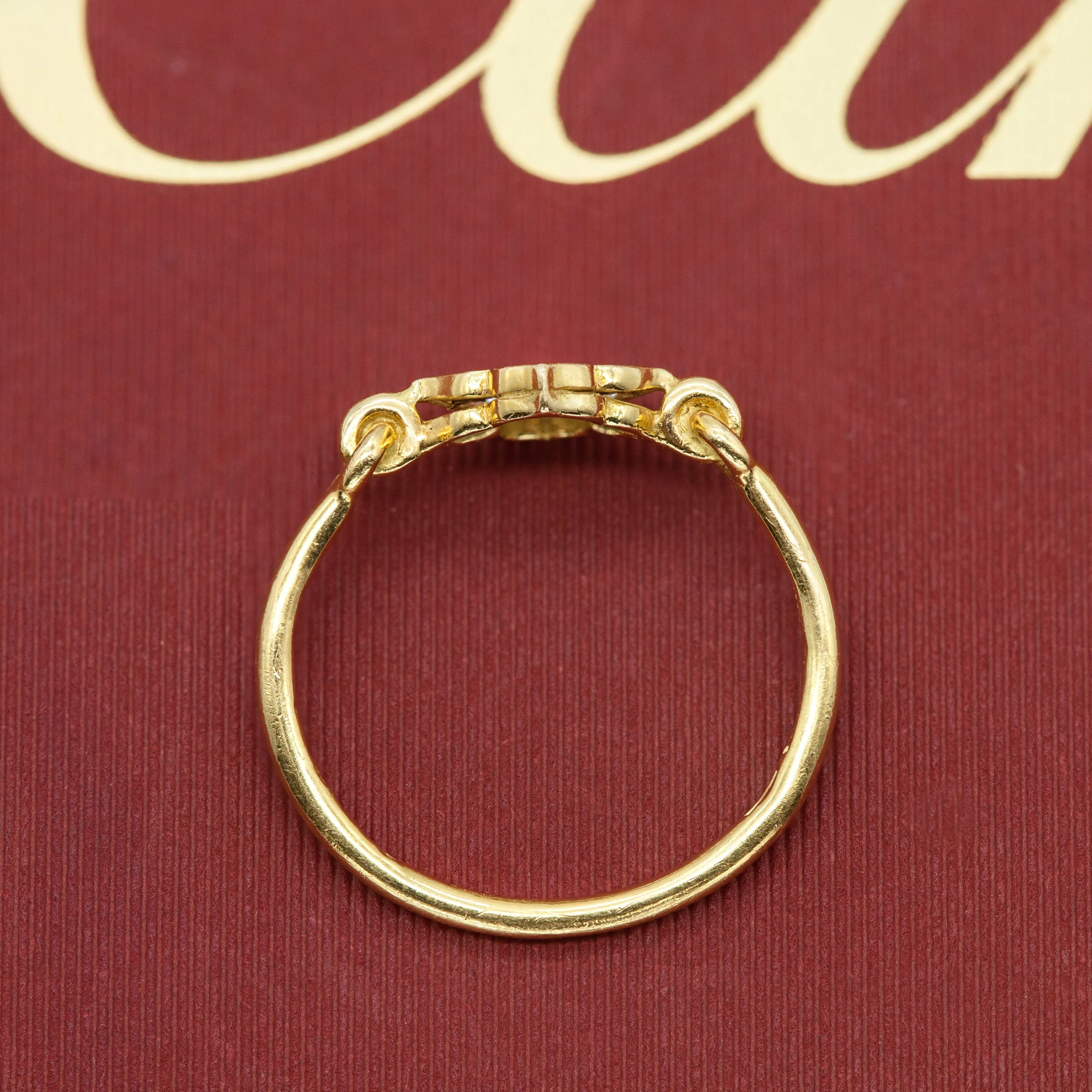 Cartier Hindu Floral Ring in Gold with Diamonds