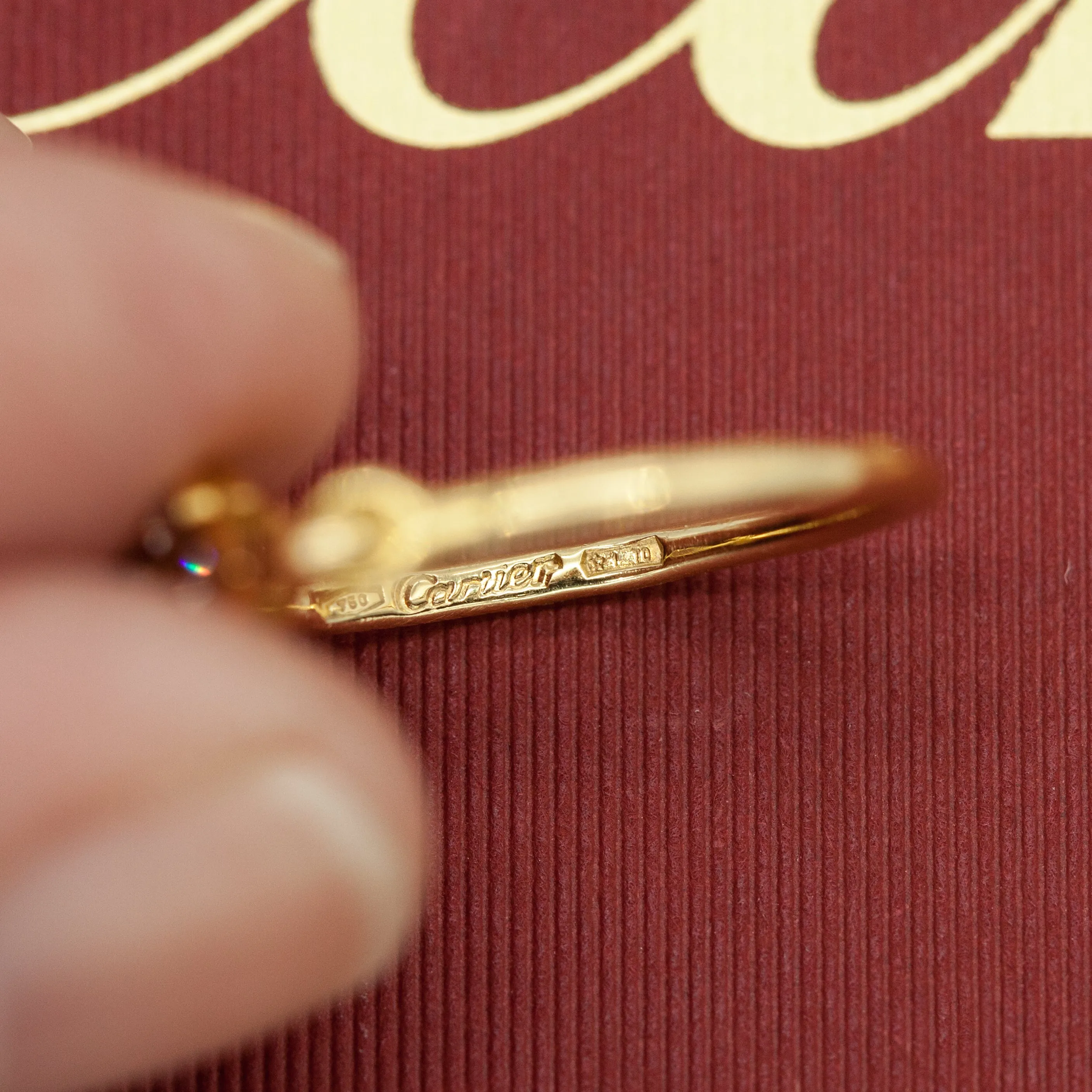 Cartier Hindu Floral Ring in Gold with Diamonds