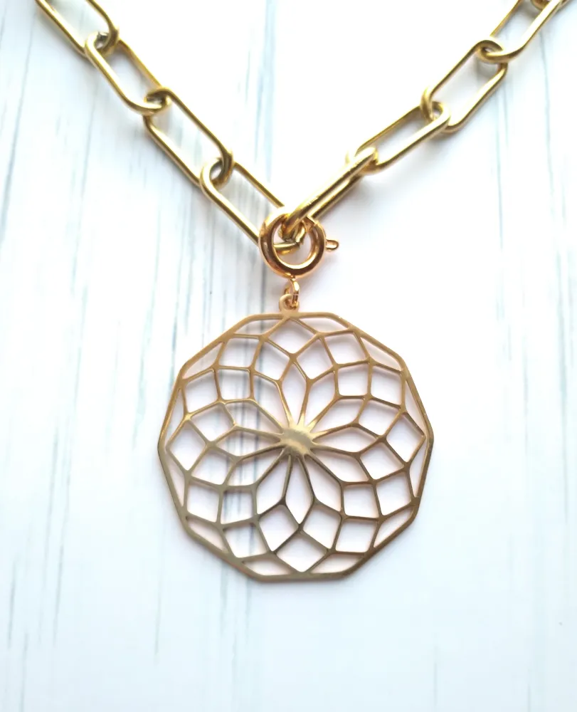 Chrysanthemum Layering Necklace