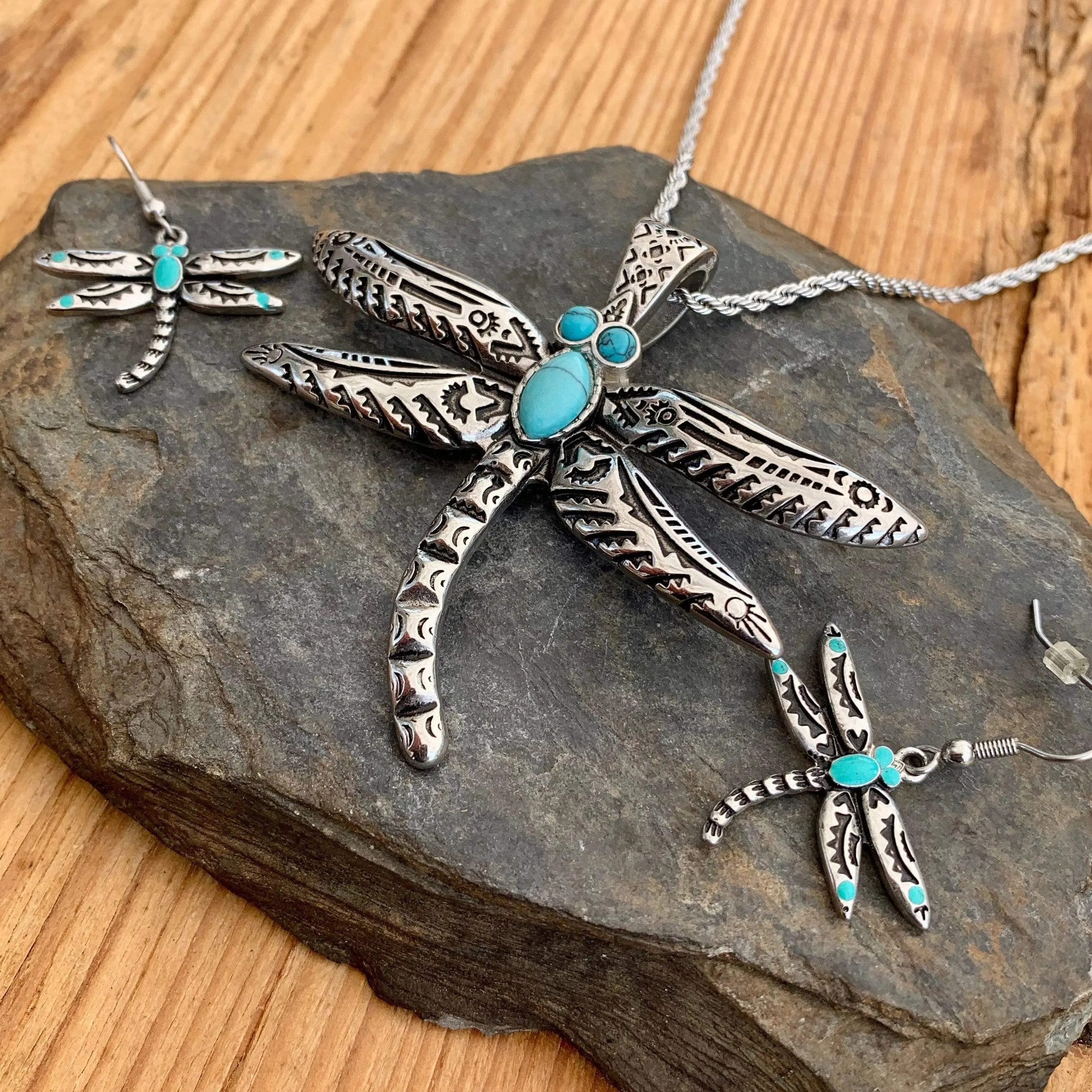 Dragonfly Turquoise Earrings SK2530E