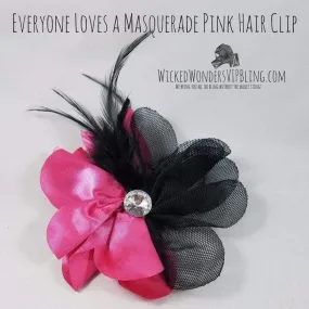 Everyone Loves a Masquerade Pink Hair Clip and Pin