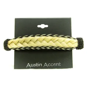 French Braid Horse Hair - Two Tone Edge /  Cream Braid