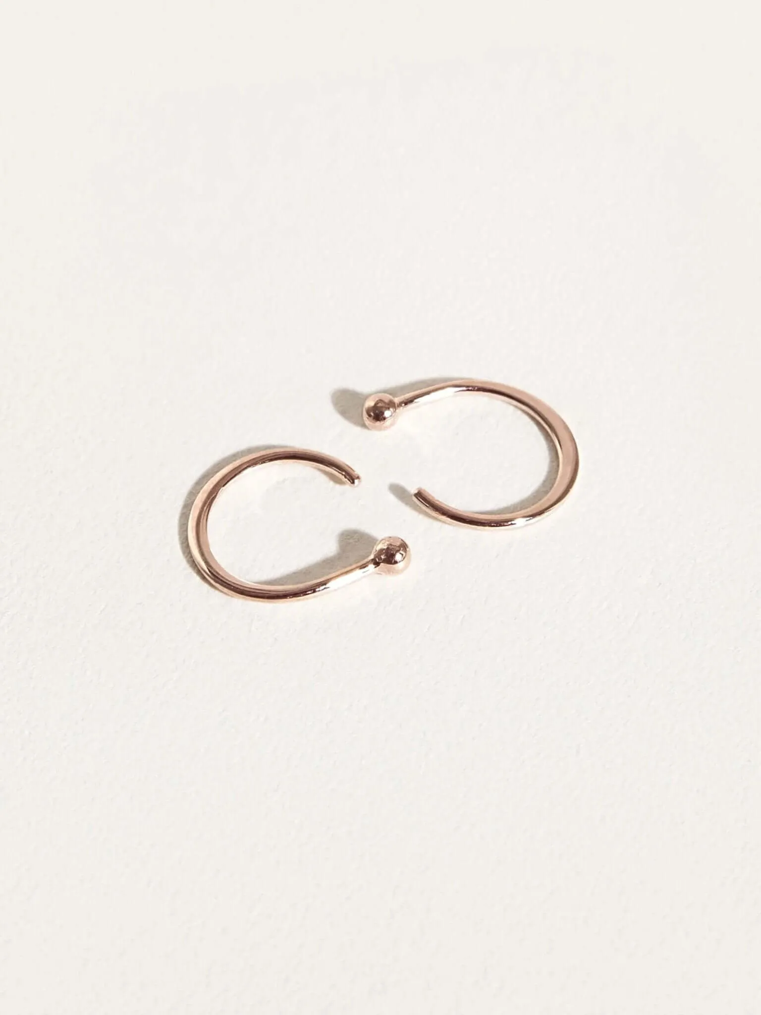 Gold Huggie Hoop Earrings