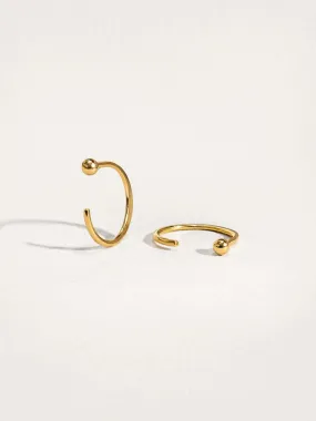 Gold Huggie Hoop Earrings