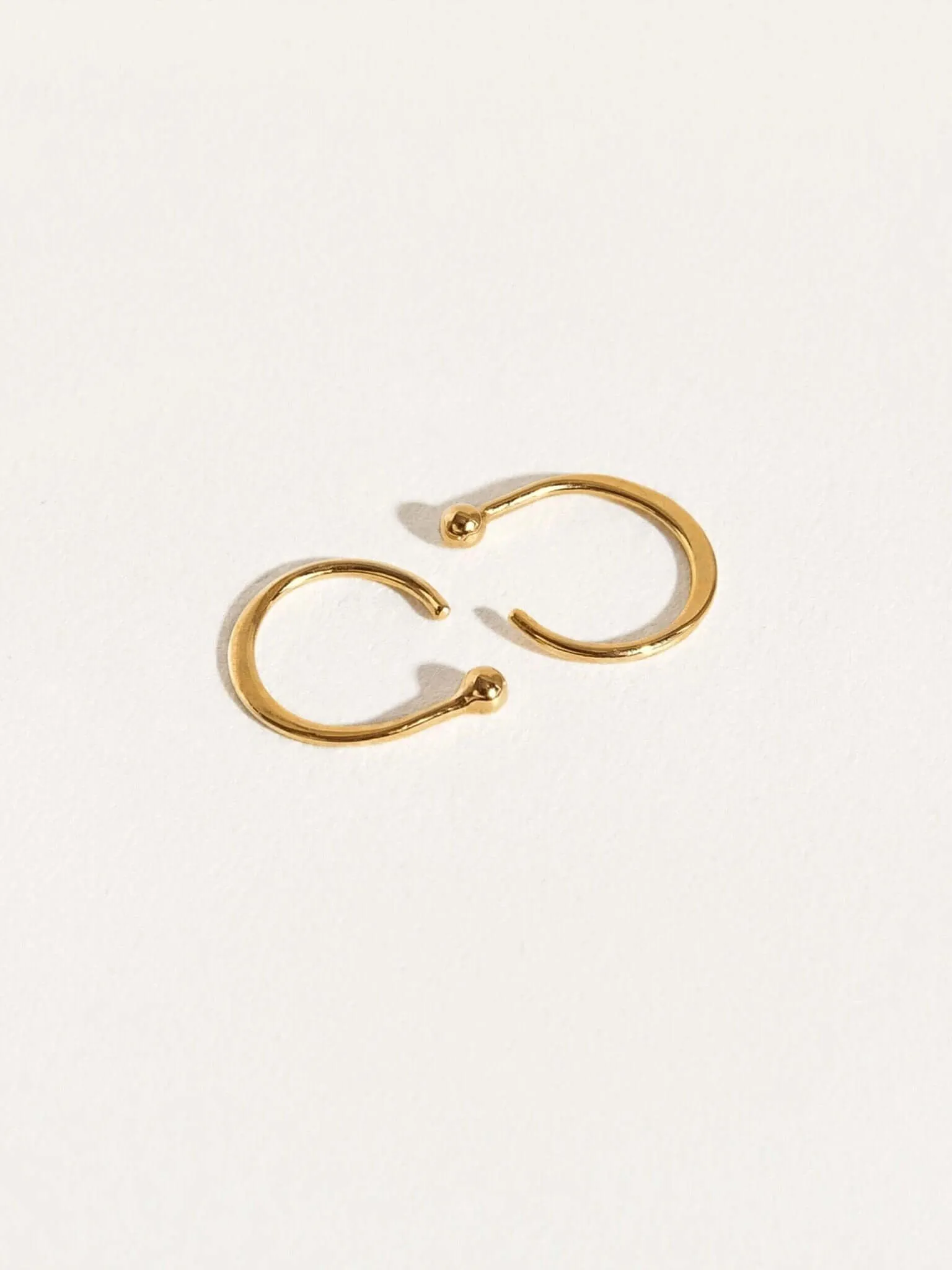 Gold Huggie Hoop Earrings