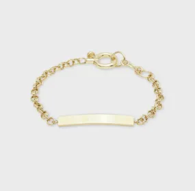 Gorjana Lou Tag Bracelet (gold)