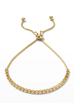 GRAZIELA 18k Yellow Gold Bolo Bracelet w/ Diamonds