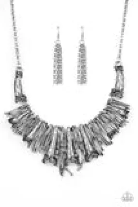 In The MANE-stream - Silver Necklace - Paparazzi Accessories