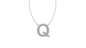 Initial Q Diamond Pendant 14K Gold DIP017