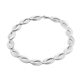 Kelim Silver Triple Oval Necklace 16.5