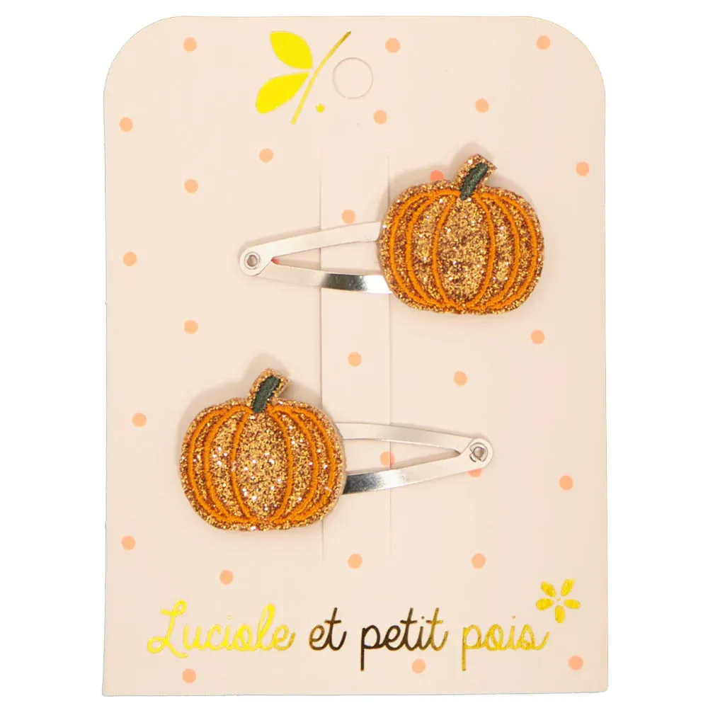 Luciole Et Petit Pois | Hair Clip Pair in Pumpkin