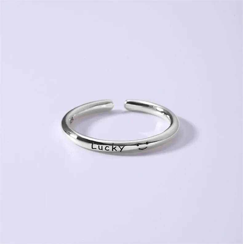 Lucky Smile Lucky Monogram Plain Ring