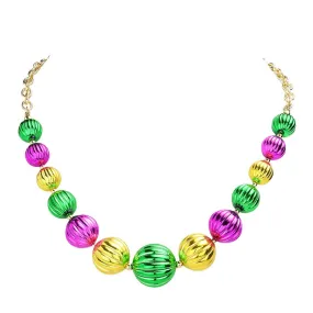 Mardi Gras Ball Necklace