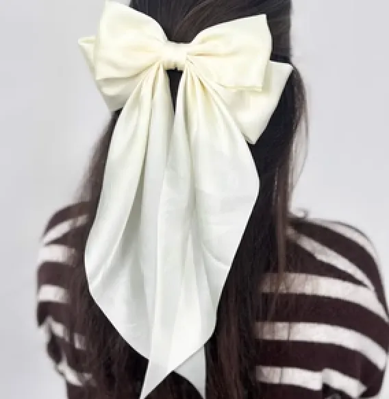 Midnight Hour Hair Bow Clip