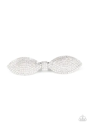 Mind-BOWing Sparkle - White Hair Clip