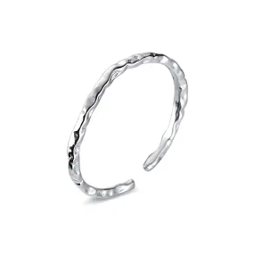 Minimalist Light Texture Plain Ring