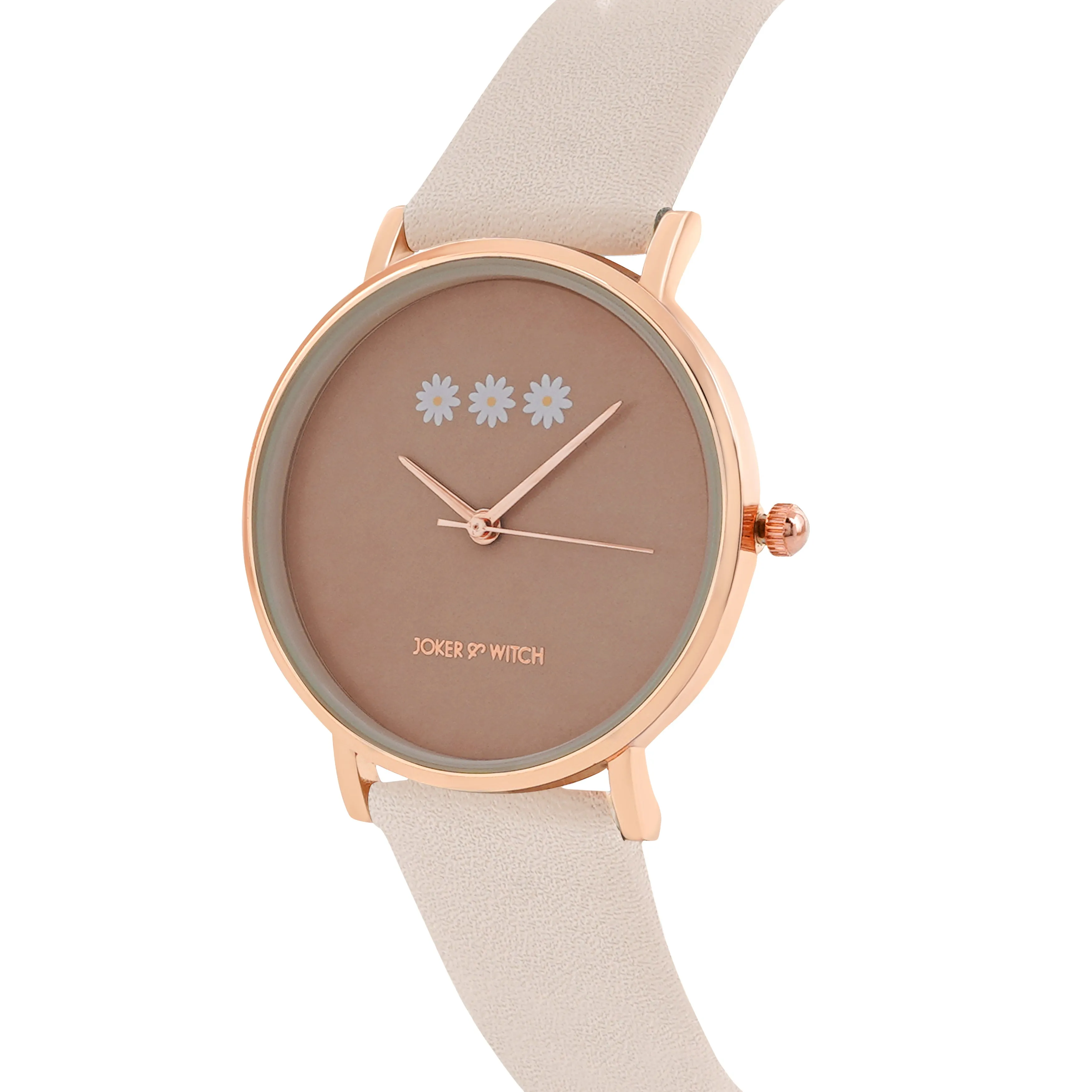 Musky Beige PU Strap Watch