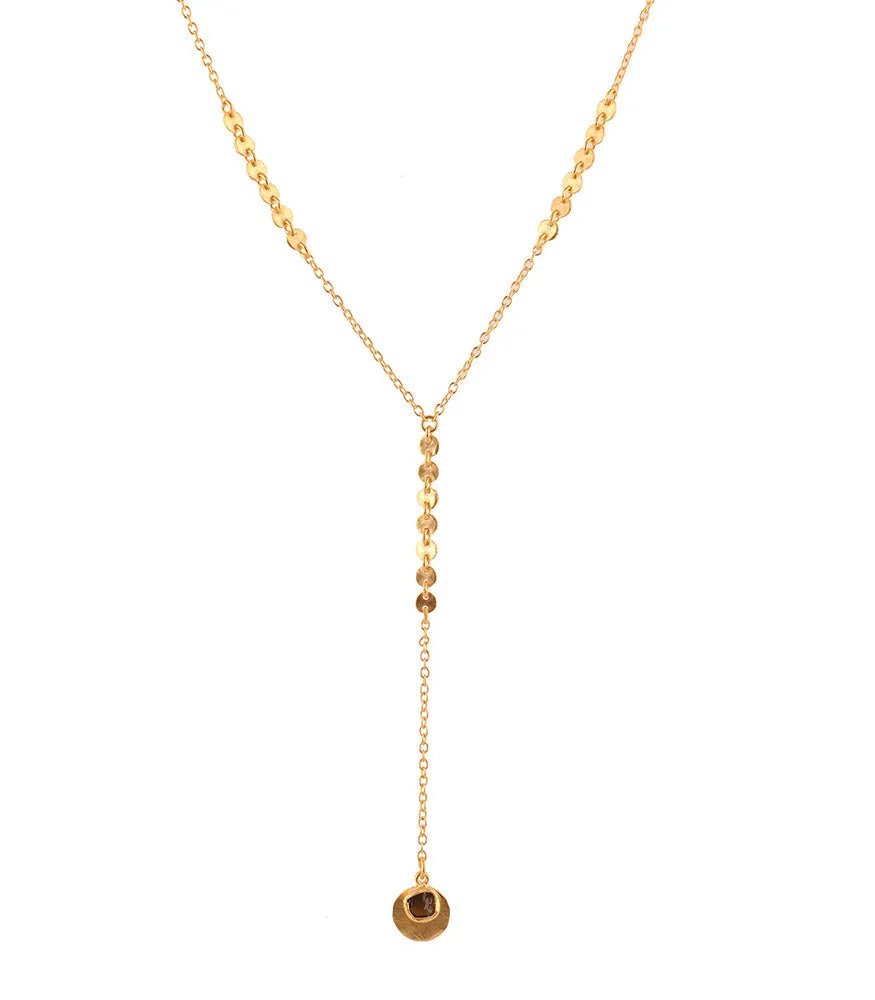 Organic Drops Lariat Necklace