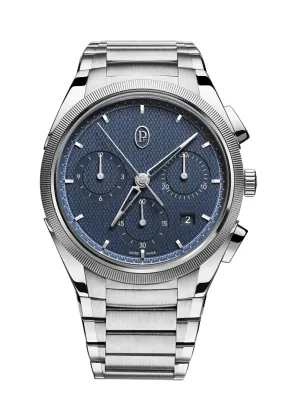 Parmigiani Fleurier Tonda PF Chronograph Steel Platinum Blue