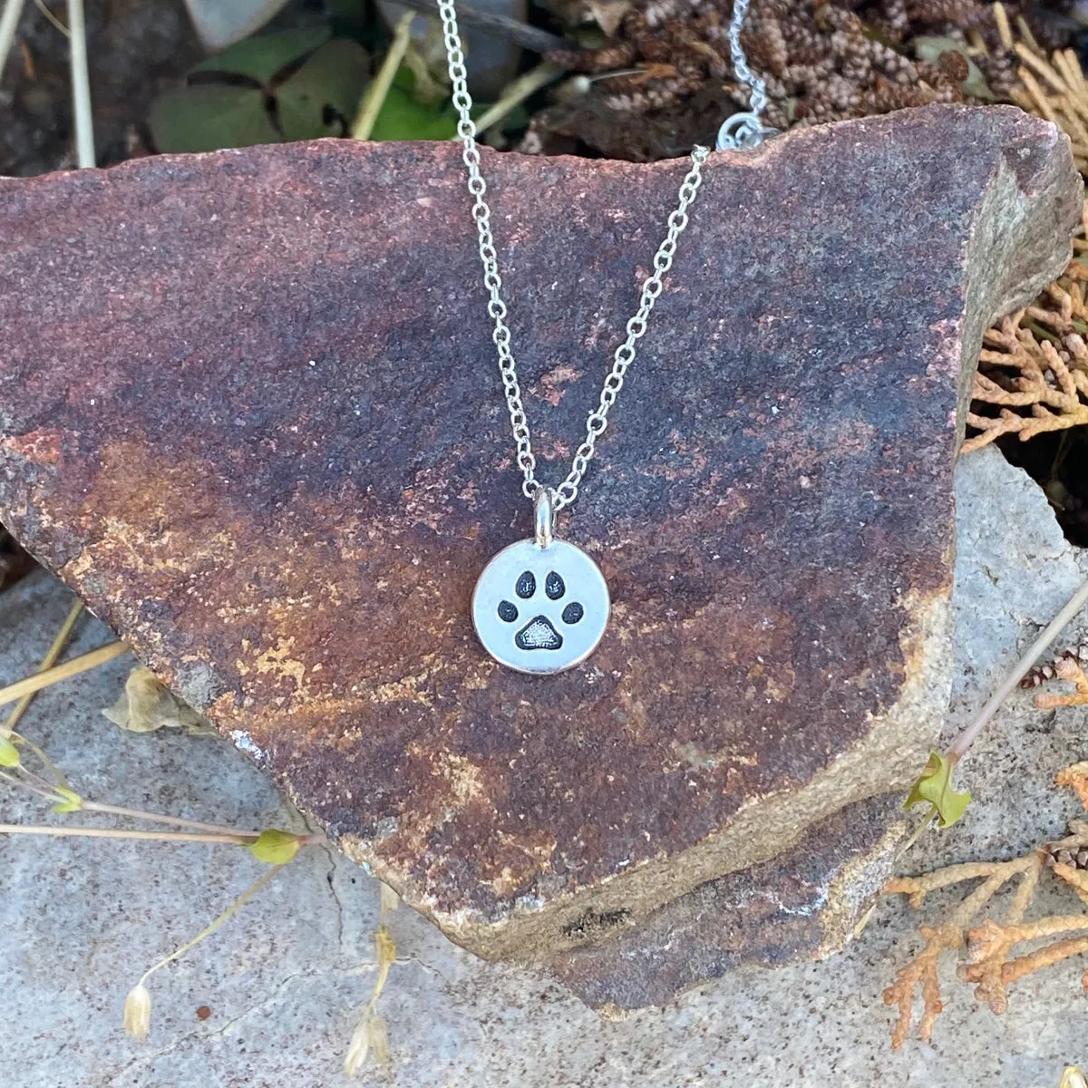 Paw Print Charm Necklace to Celebrate Unconditional Love