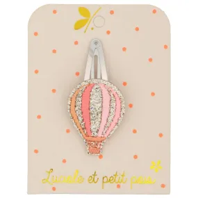 Pink Hot Air Balloon Hair Clip