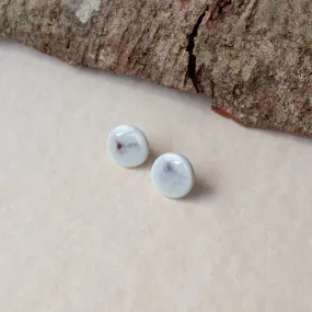 Porcelain stud earrings