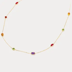 Rainbow Gem Necklace