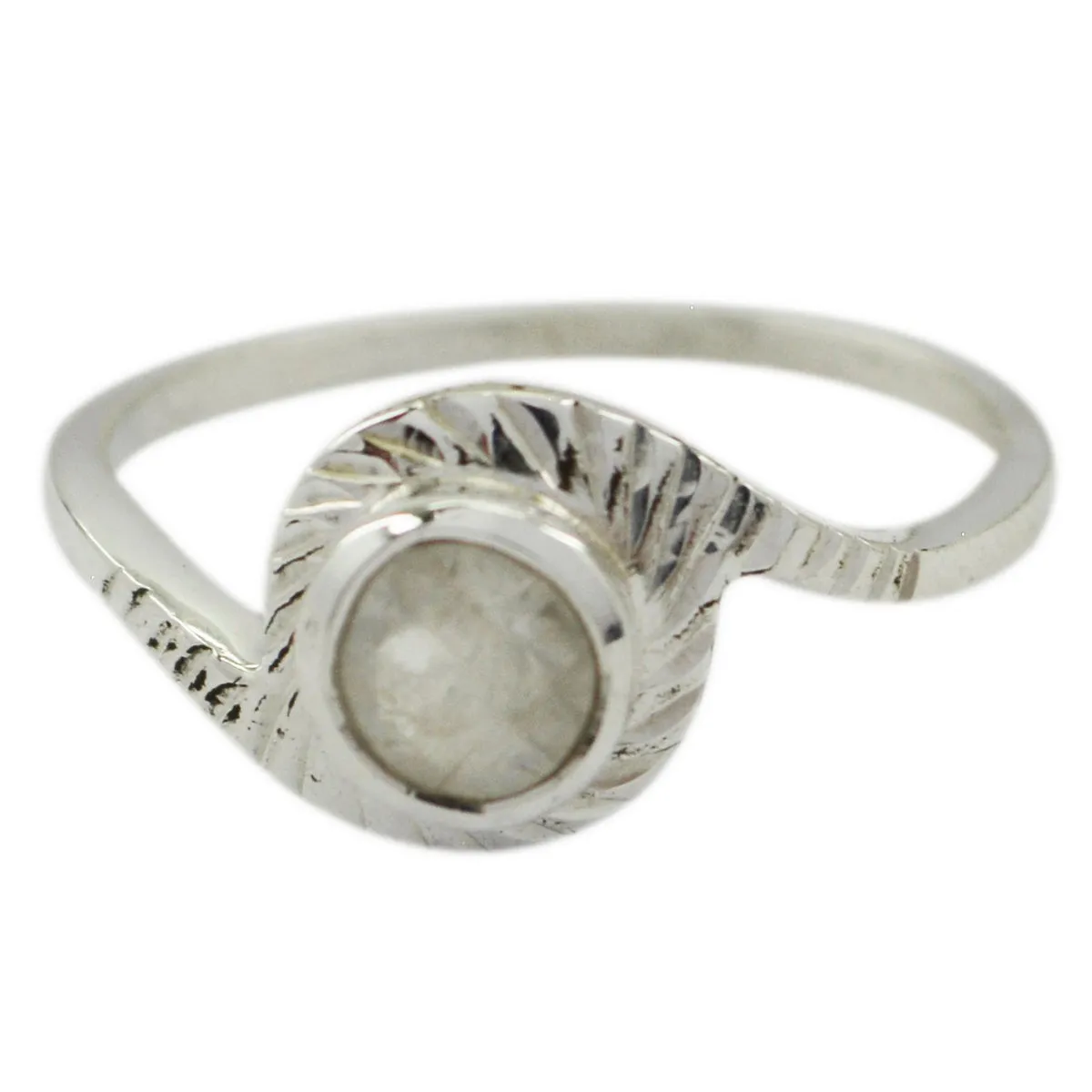 Rajasthan Gem Rainbow Moonstone Sterling Silver Ring Good Selling Shops