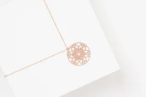 REIMS Necklace | floral stainless steel necklace