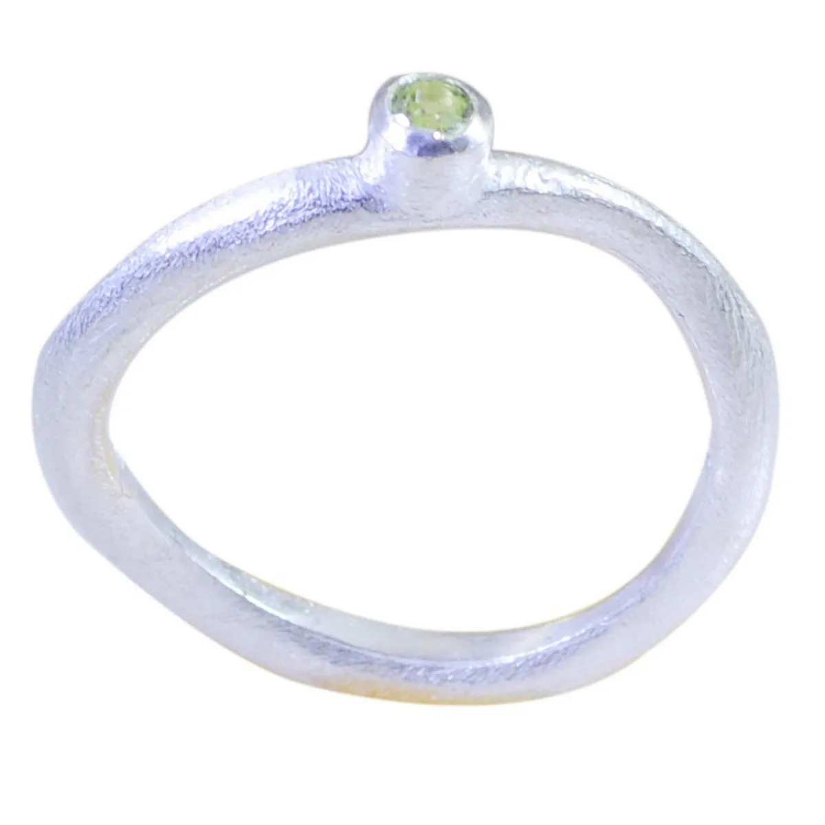 Riyo Engaging Gems Peridot Sterling Silver Ring Egyptian Jewelry