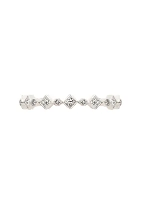 Sethi Couture Catherine 18KWG Princess Cut Diamond Band