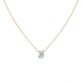 Short Gemstone Necklace - Green Amethyst