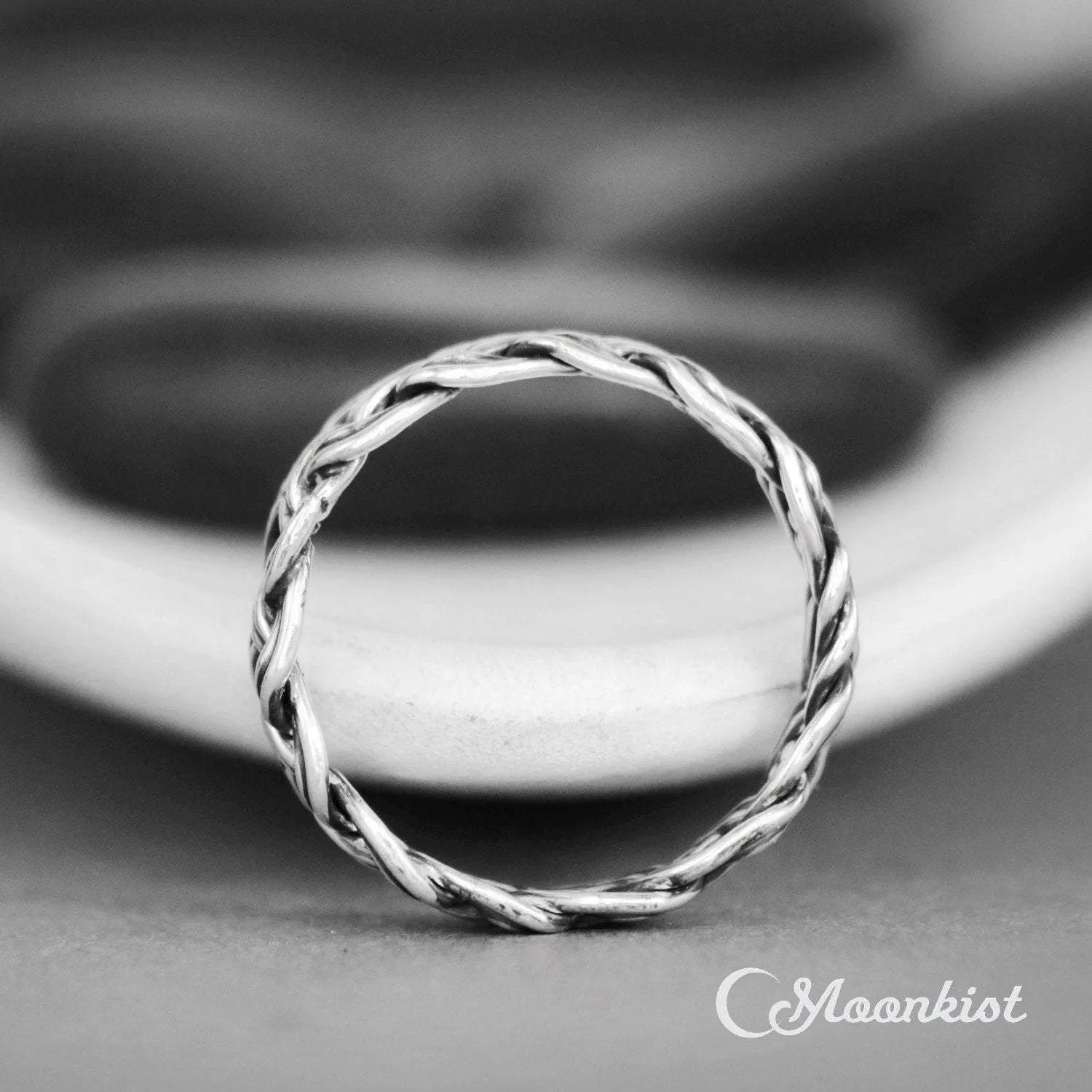 Silver Celtic Woven Wedding Band | Moonkist Designs