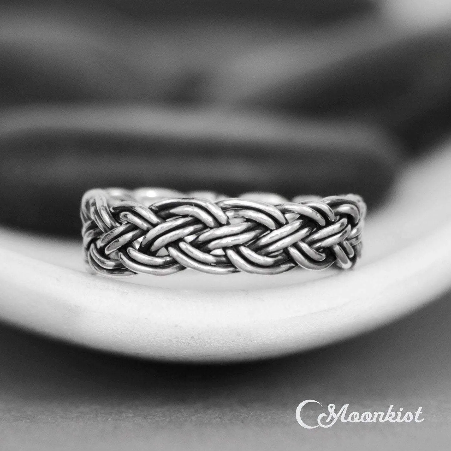 Silver Celtic Woven Wedding Band | Moonkist Designs